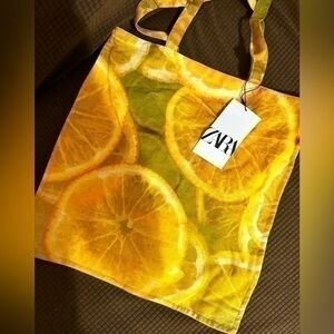 Zara fabric shopper tote bag 6239/110